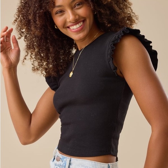 Altar'd State Tops - NWT Alter’d State Halley Fluttersleeve Tank